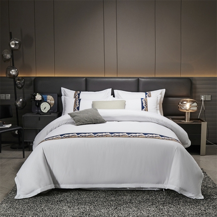 Solid Color Hotel Linen Poly-Cotton Sleest Seaf